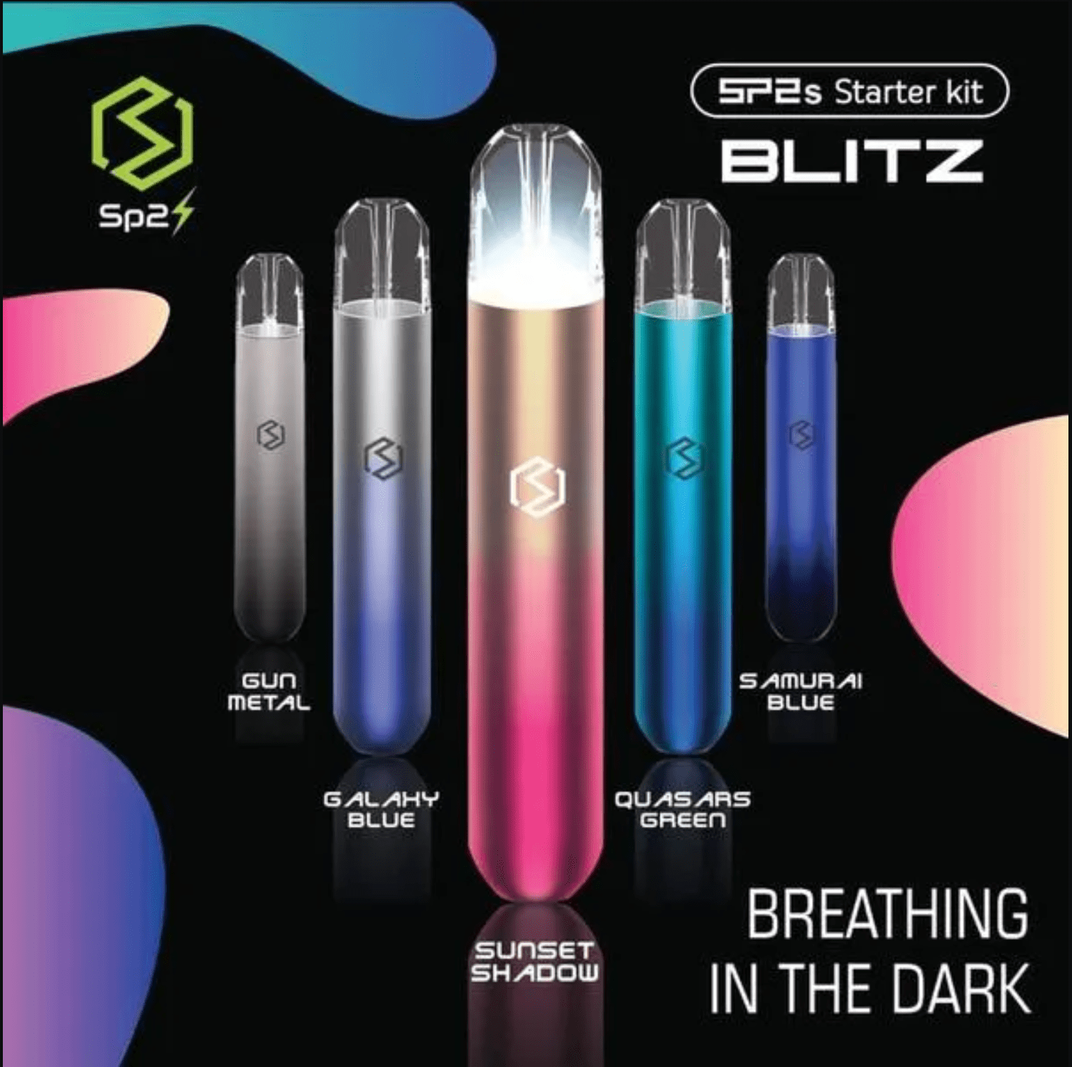 SP2霧面發光電子煙主機｜高效霧化體驗｜全面適配一代煙彈