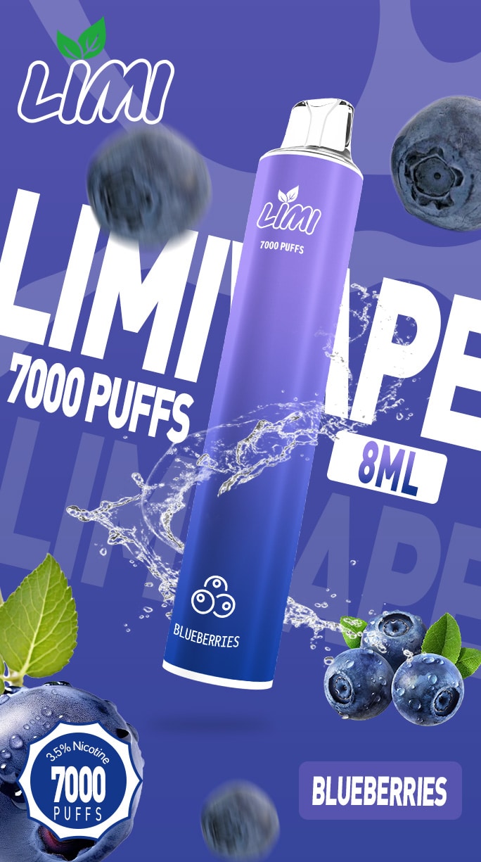 LIMI 7000口拋棄式電子煙｜大容量持久體驗